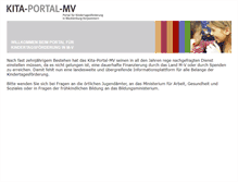 Tablet Screenshot of kita-portal-mv.de